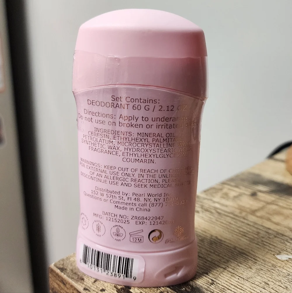Amberglow Pink Vanilla Aluminum Free Deodorant Girly New